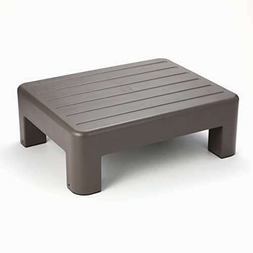 Obara Sangyo Plastic Step Stool, 13cm Tall, Small, Brown, ST-625