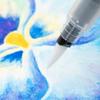 Pentel Wasserpinsel Flachpinsel Medium Hellblau FRH-MH