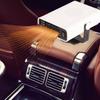 Car Heater 360 Degree Rotating Quick Heating Portable Cigarette Lighter Defogger Defroster for Truck 24V White