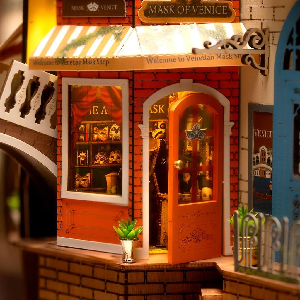 ROBOTIME Rolife 3D puzzle Romantic Venice DIY Book Nook Kit TGB08