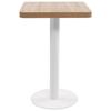 VidaXL Table de bistro Marron clair 50x50 cm MDF