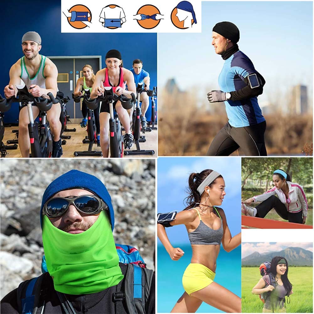 Outdoor Sports Mask, Cycling Sunscreen, Ice Silk Seamless High-elasticity Bandana, Mountaineering, Hiking and Fishing Supplies