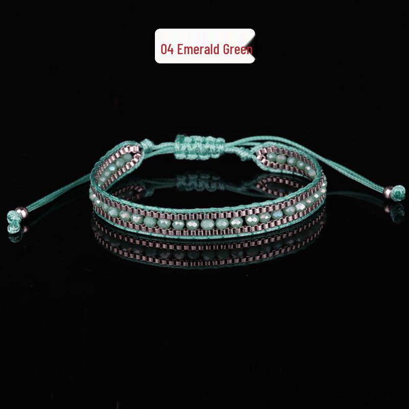 Retro Bohemian Crystal Rope Bracelet