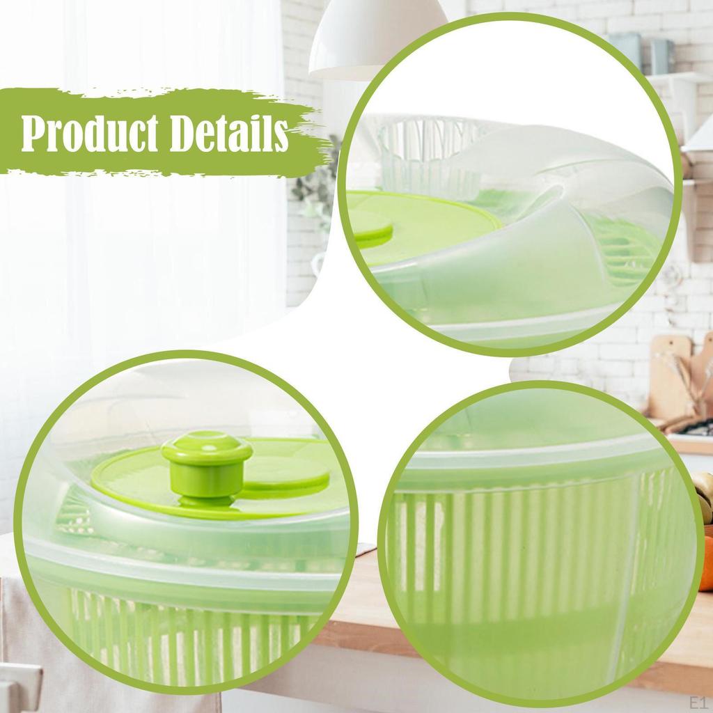 Salad Mixer Easy Clean Organizer Reusable Vegetable Dryer Container for Greens Berry Home