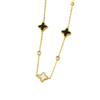 European-American Cross-Border Four-Leaf Clover Titanium Steel Necklace Pendant - High-End Design Jewelry.
