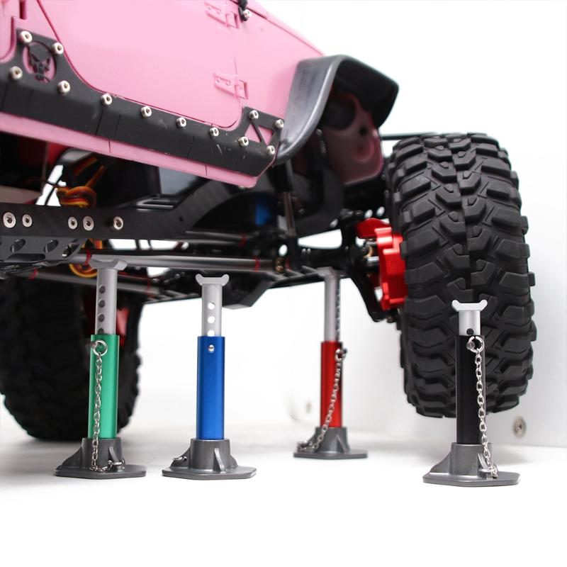 Metal Simulation Jack Stand Tool Car Kits RC Model Metal Made Wheel Hub for Car Toy 1/10 Crawler Car Accessories