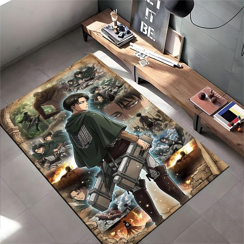 Anime Warrior Collage Carpet suitable as a non-slip mat for the living room or bedroom sofa