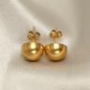 1Pair Minimalist Ball Shaped Stud Earrings for Women Female Glossy Surface Round Earrings Simple Elegant Cute Sweet JewelryGood Product