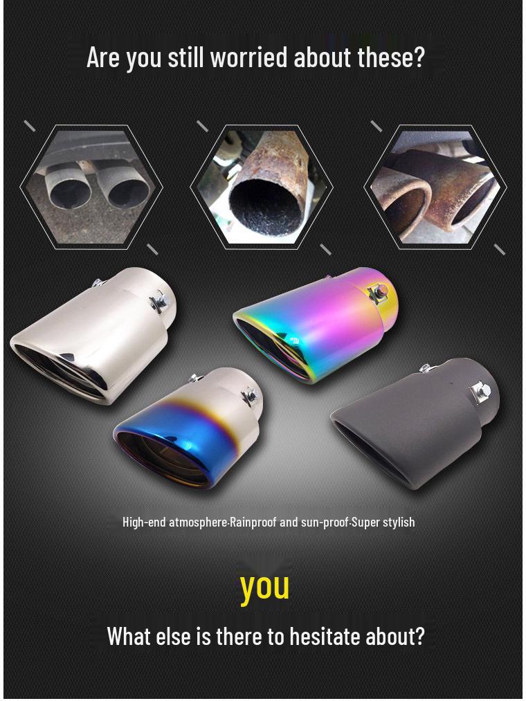 Compatible Muffler Tailpipe for CRV, ASX, Haval H6, Odyssey, Camry, and Santa Fe Cars