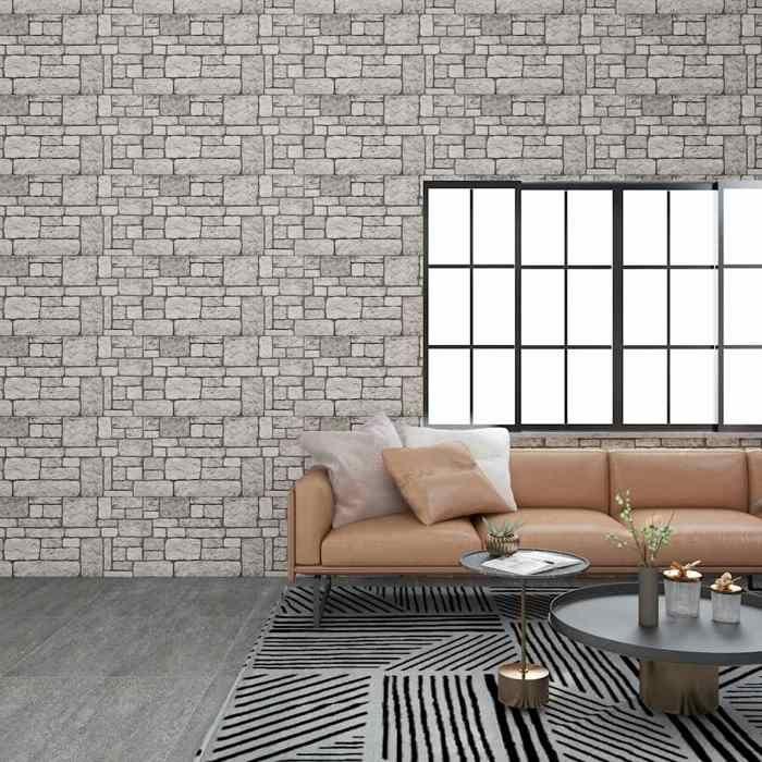 Panneaux muraux 3D - vidaXL - Design de Brique - 10 pcs - EPS - Antichoc et Imperméables