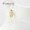 18K Real Gold Plated Crystal Zirconia Earring Hooks Clasps,Shvenzy Earwires,Fasteners For Earrings,DIY Earring Accessories