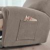 4Pcs/Set Nordic Recliner Sofa Cover Elastic 1 Seater Relax Armchair Cover Anti-Slip Single Couch Slipcover For Office Home Decor