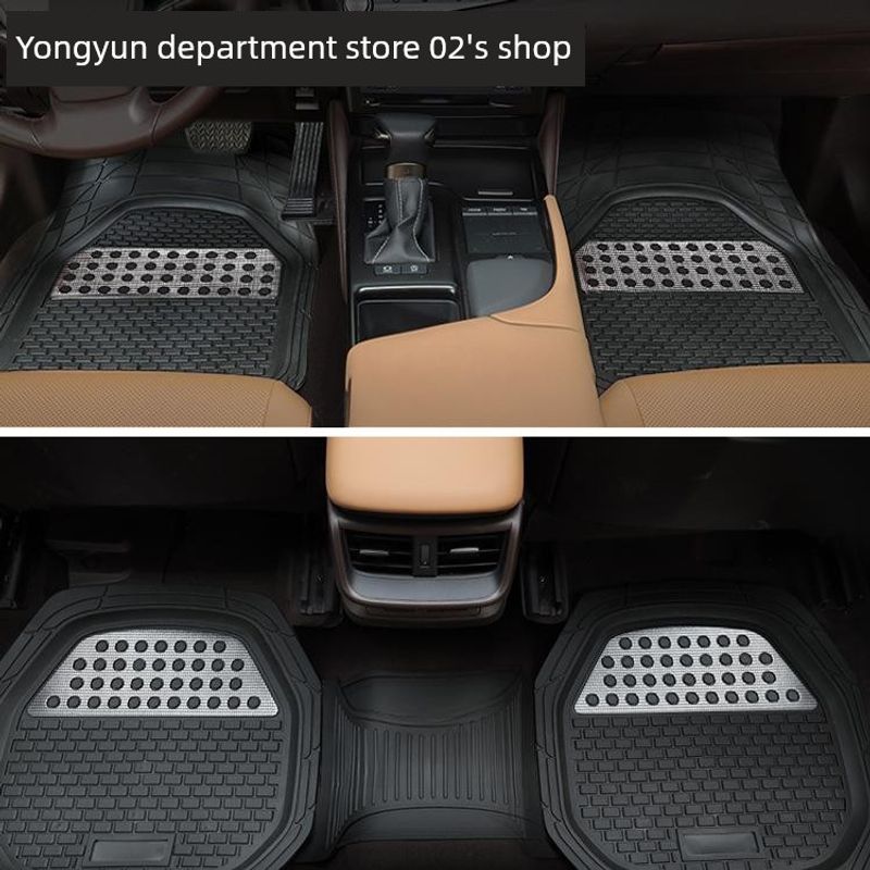 New Car Floor Mats for the Driver's Seat, Waterproof, Non-Slip, Dirt-Resistant, Customizable Silicone Carpet-Style Foot Mats
