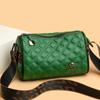 Neue Damenhandtasche kariert geprägt Damen Schulter Umhängetasche vielseitig lässig zylindrische Kissenform Tasche