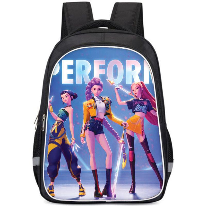 Kpop Demon Hunters Childrens Backpack With Breathable Oxford Fabric For School Use