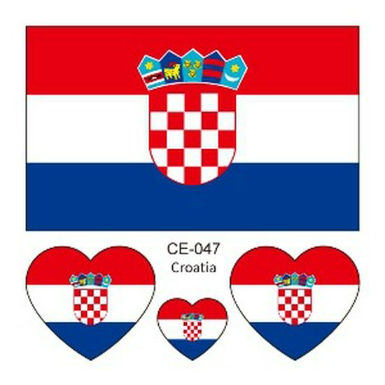 World Cup 2026 National Flag Waterproof Tattoo Stickers for Sports