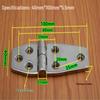 304 Stainless Steel Heavy Duty Industrial Flat Opening Thickened Mechanical Equipment Load-Bearing Hinge