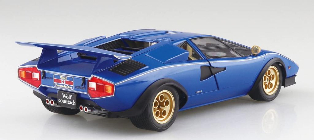 Aoshima Bunka Kyozai The Supercar Series 18 Wolf Countach 2 Plastic Model 1/24 No. '76 Ver.