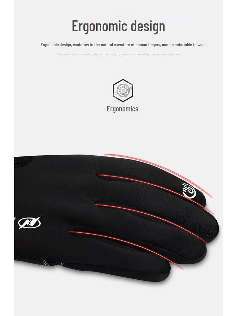 Warm USB Heated Touchscreen Gloves for Autumn & Winter - Non-slip, Full Finger for Cycling, Mountaineering & Skiing.