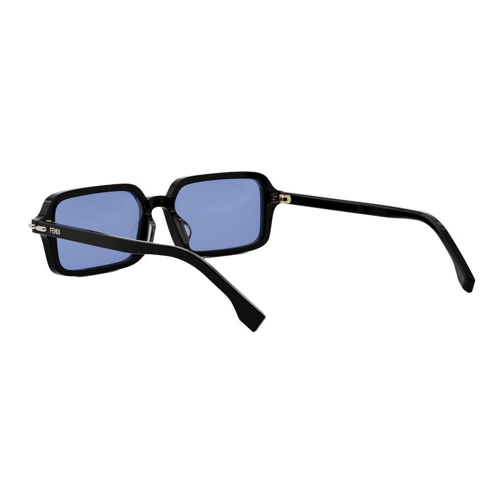 Fendi Logo Acetate Square Sunglasses Unisex sunglasses Black FE40174F_01X