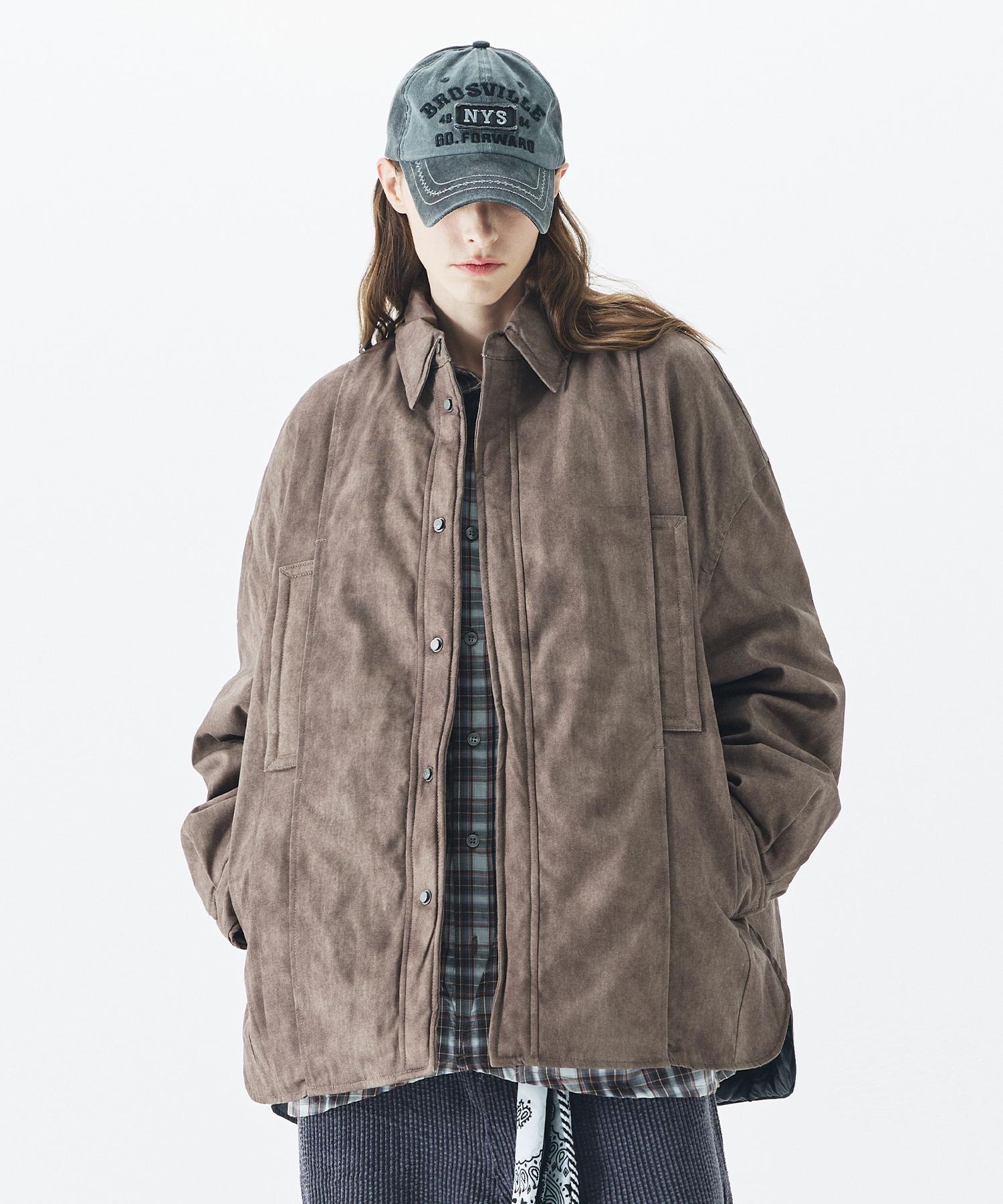 Стеганые рубашки Heather Helen оверсайз, коричневые Brown/S