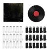 Self Adhesive Album Record Display Shelf 18PCS Acrylic Record Storage Holder for Album Easy Installation Wall Decors