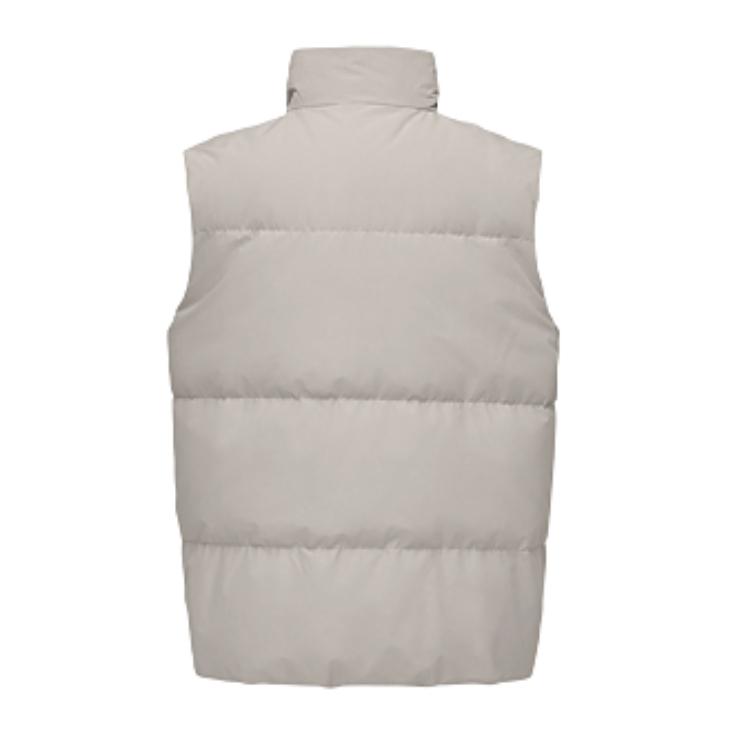 Skechers Sports Alliance Series Logo Insulated Comfortable Casual Versatile Vest Men vest Cashew L424M199-01NC