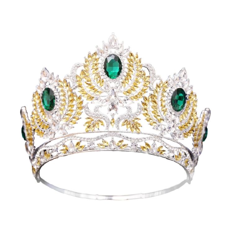 Peigne Couronne Élégant en Cristal pour Femmes Princesse Élégant Couronnes en Cristal Efficaces Diadèmes avec Pierre Colorée et Peigne