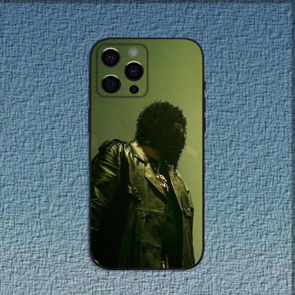 Y-Yeat Rapper AfterLyfe Telefoonhoesje Voor iPhone 16,15,14,13,12,11,Pro,X,XS,Max,XR,Plus,Mini Zwart Zacht Hoesje