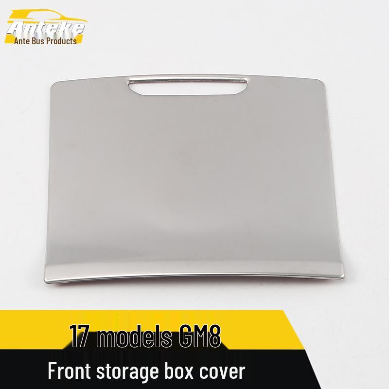 GM8 Front Row Storage Box Cover Sequin - Stainless Steel Center Console Panel Sticker