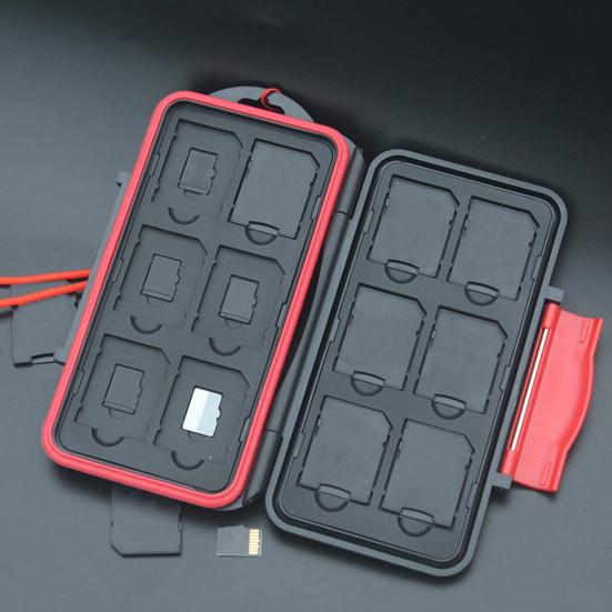 Memory Card Case Portable Large Capacity Waterproof Anti-Shock Camera Memory Card Holder Organizer Carrying Storage Box