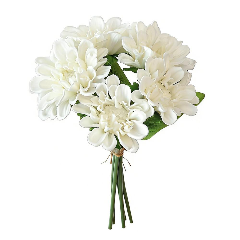 Creative 5 Heads Daisy Artifcial Flower PU Floral Arrangement Simulation Sunflower Daisy Multicolor Photo Props Faux Flower Gift