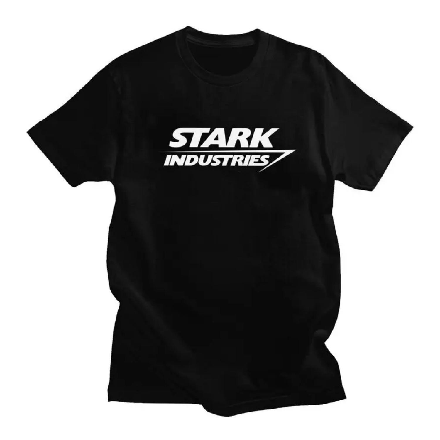 

Custom Stark Industries Group Tshirt for Men Short Sleeves T Shirt T-shirts Loose Fit 100% Cotton Tee Gift Idea S чёрный