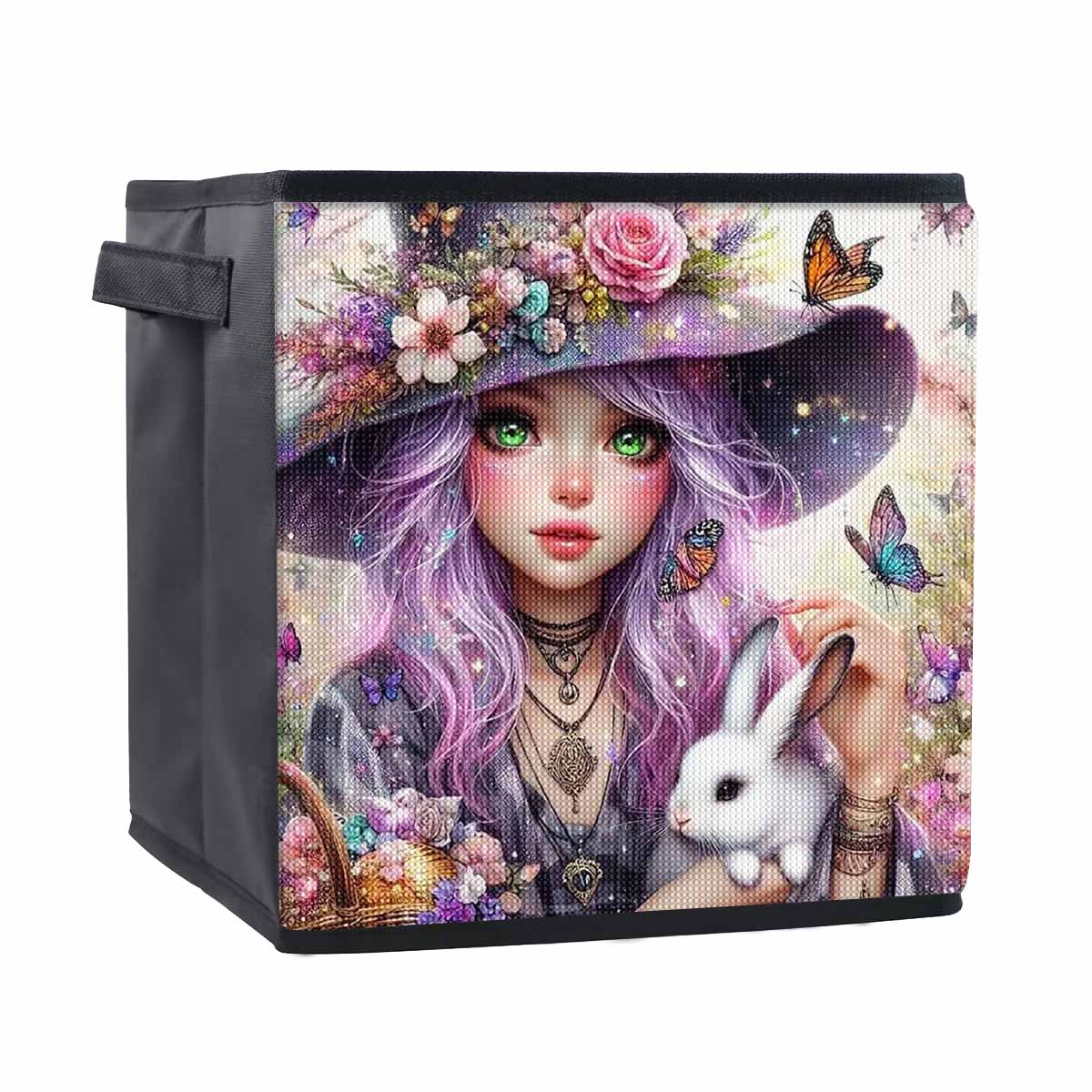 

Маленькая Ведьма 5D Алмазная Живопись Корзина для Хранения Полная Круглая Выкладка Мозаика Алмазная Вышивка Наборы для Вышивания Крестом Домашний Декор Домашний Декор 25cmx25cm