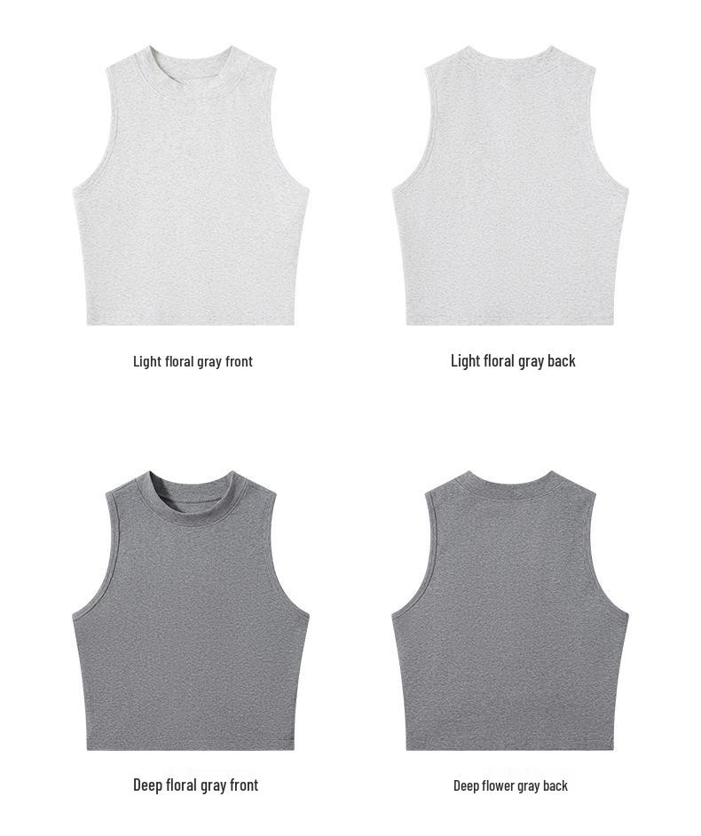 2025 Chic Korean Style Slim Sleeveless Vest: Women's Summer Solid Color Top