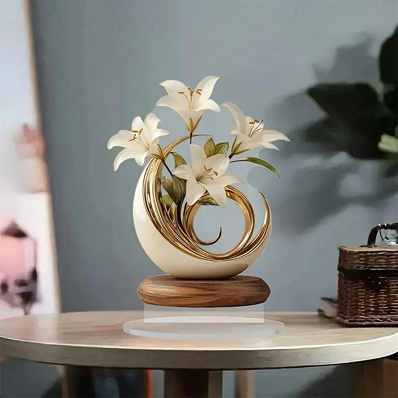 Minimalist Luxury Mother'S Day Desktop Flower Acrylic Art Decoration