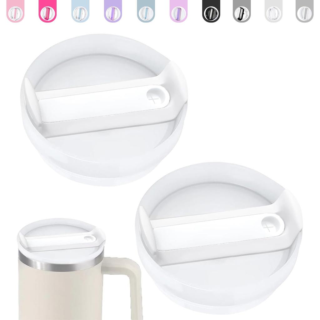2 Pcs Replacement 20/30 oz Dustproof Spill Proof Resistant Tumbler Lid for Stanley Cup, Fit for Stanley and More Coffee Mugs