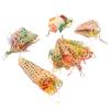 5Pcs Bird Shredder Toys Interesting Safe Hanging Foraging Chewing Toys with Metal Hooks for Travel