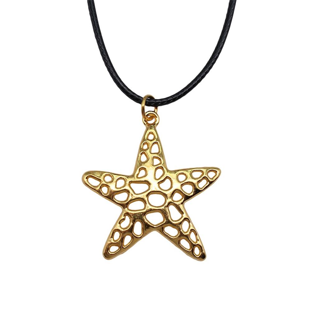 45cm Necklace Leather Chain Big Marine Life Minimalist Jewelry Components QN047