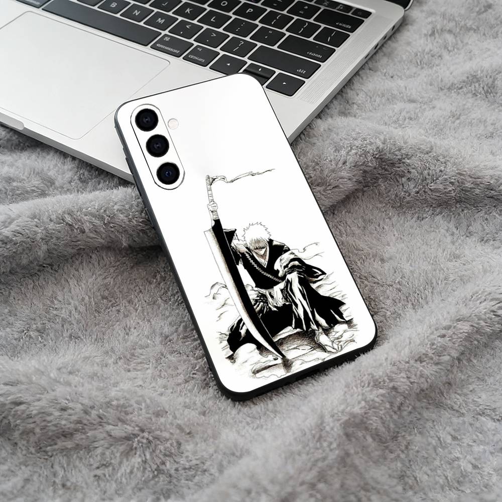Hot anime-B-L-E-A-C-H Phone Case For Samsung Galaxy A73,A71 A72,A70,A53,A52,A51,Soft Silicone Black Cover