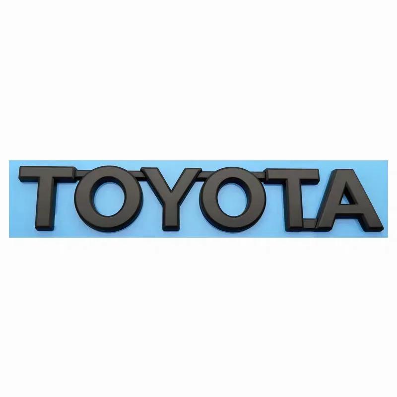 For Toyota RAV4 Corolla Camry Prado Crown REIZ CHR LAND CRUISER 3D emblem stickers front and rear car logo modification