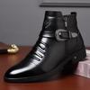 2025 Winter Men's Plus Size British Leather Chelsea Martin Boots - Formal & Fashionable