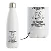 Insulated Water Bottle I Can't I Prefer My Bull Terrier I Can't Minimalist | Double-Walled Stainless Steel Bottle 500 Ml Cold 24 H