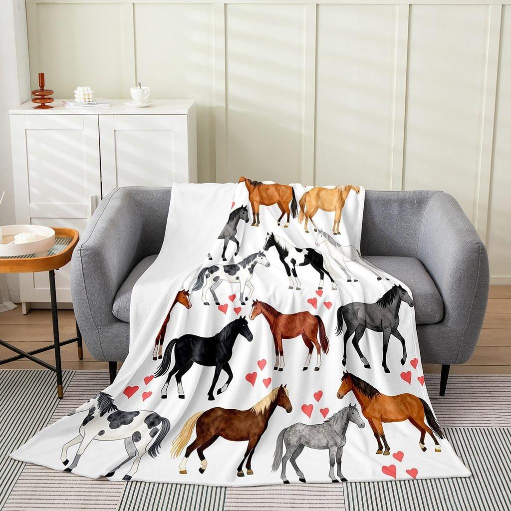 Dog Side My Side Throw Blanket Funny Pet Lover Design for Living Room Decor Gift for DogOwner Gift for Her 70x100