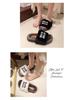 Women's Trendy Korean Flat Bottom Fuzzy Slippers for All Seasons 2025