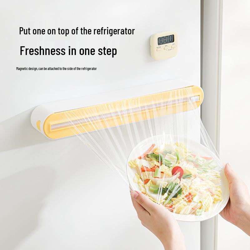 Magnetic Adjustable Plastic Wrap & Foil Cutter for Kitchen