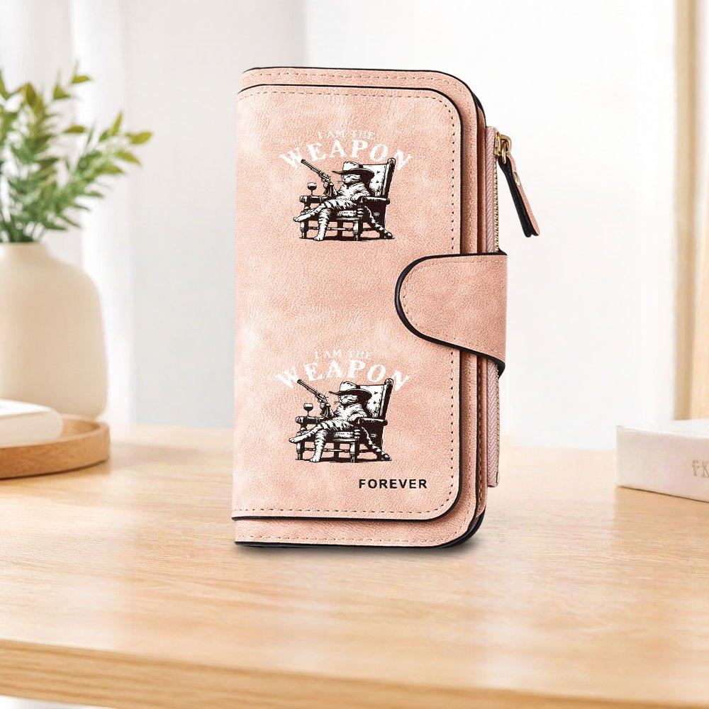Western Cowboy Cat Long Zipper Wallet, Large Capacity Card Holder, Unisex Clutch Bag, Fashionable Zipper Coin Purse, Suitable for Daily Use, A Great