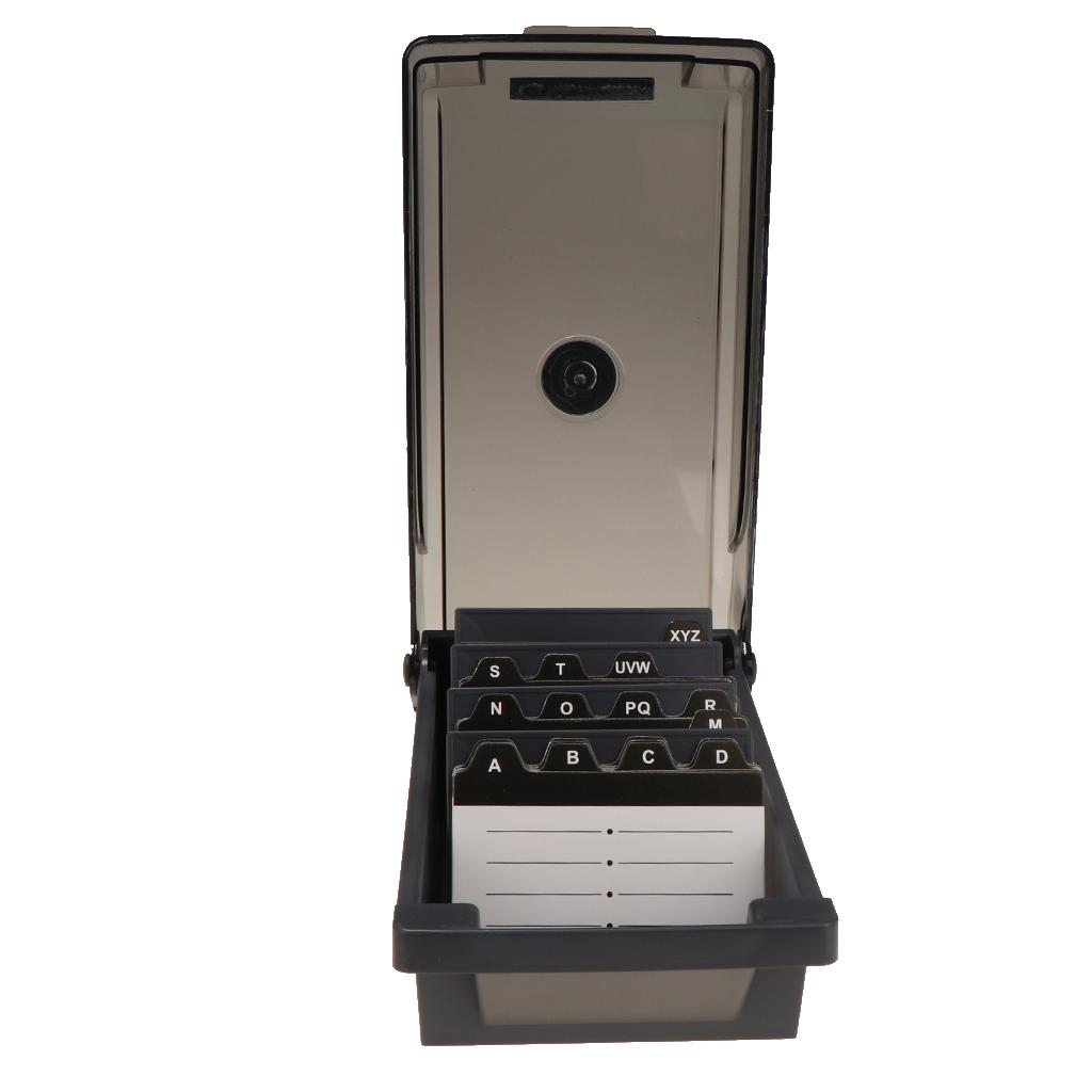 

Large Capacity Plastic Buniess Card Box Name Cards Storage Holder File Card Organizer Box for Holding 1000 Cards