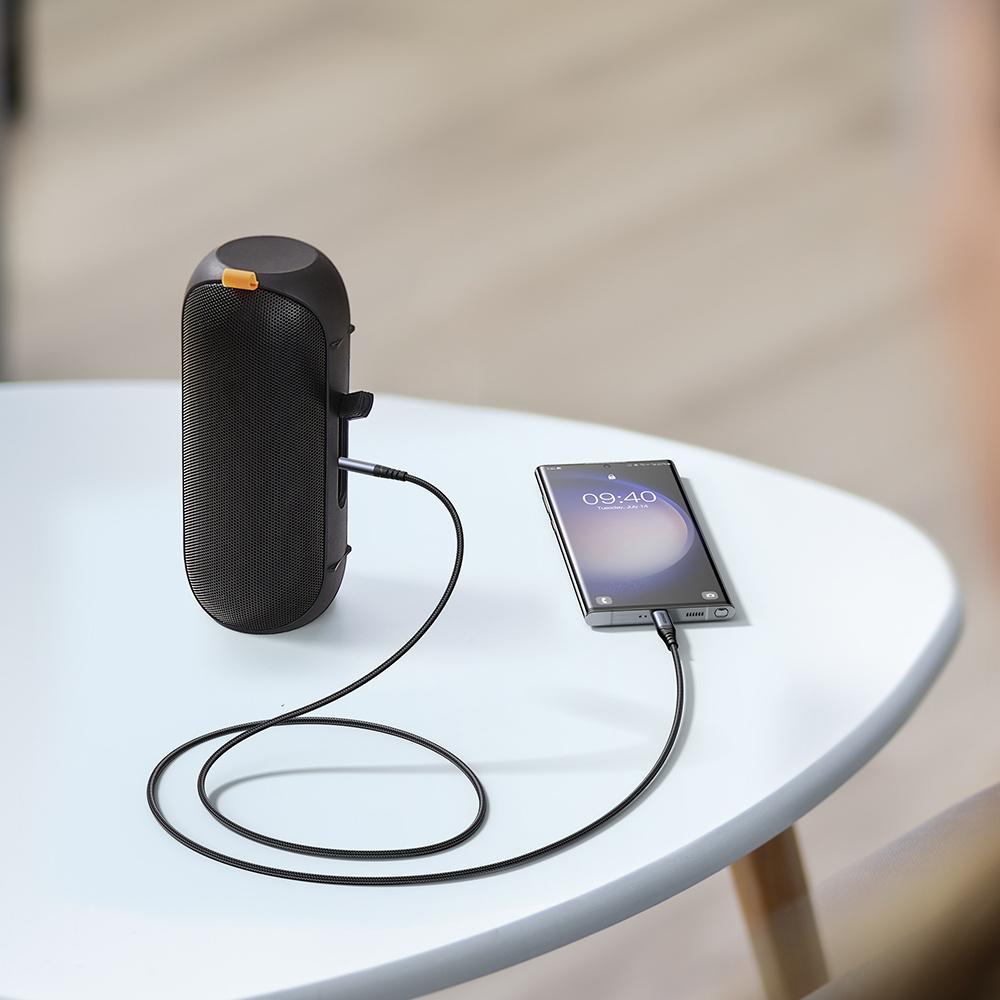 Joyroom High-Fidelity 3.5mm To USB-C Audio Adapter Cable - 1.2m, Black