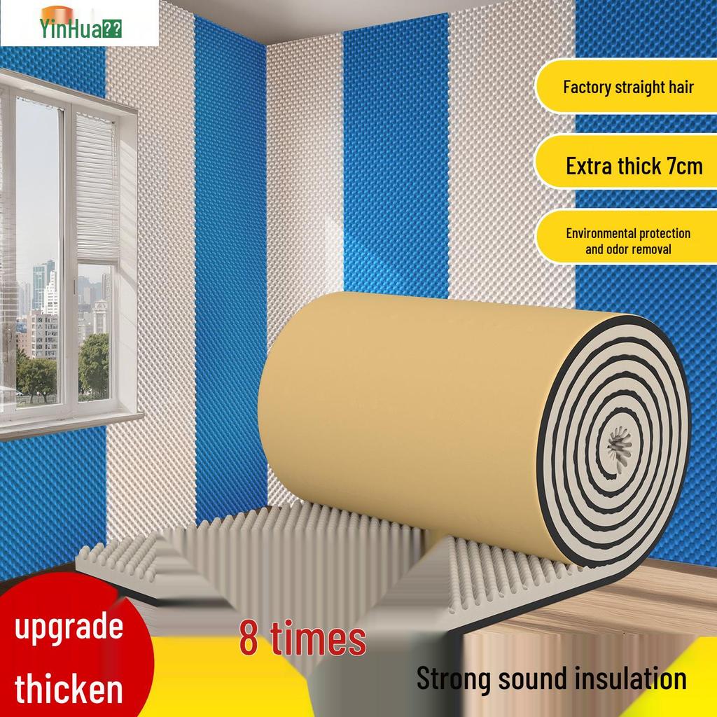 Flame-Retardant Self-Adhesive Soundproofing Panel - Noise Reduction & Absorption 